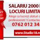 Salariu fix 2000 LEI + comision vanzari.Aplica  http://www.studio18.ro